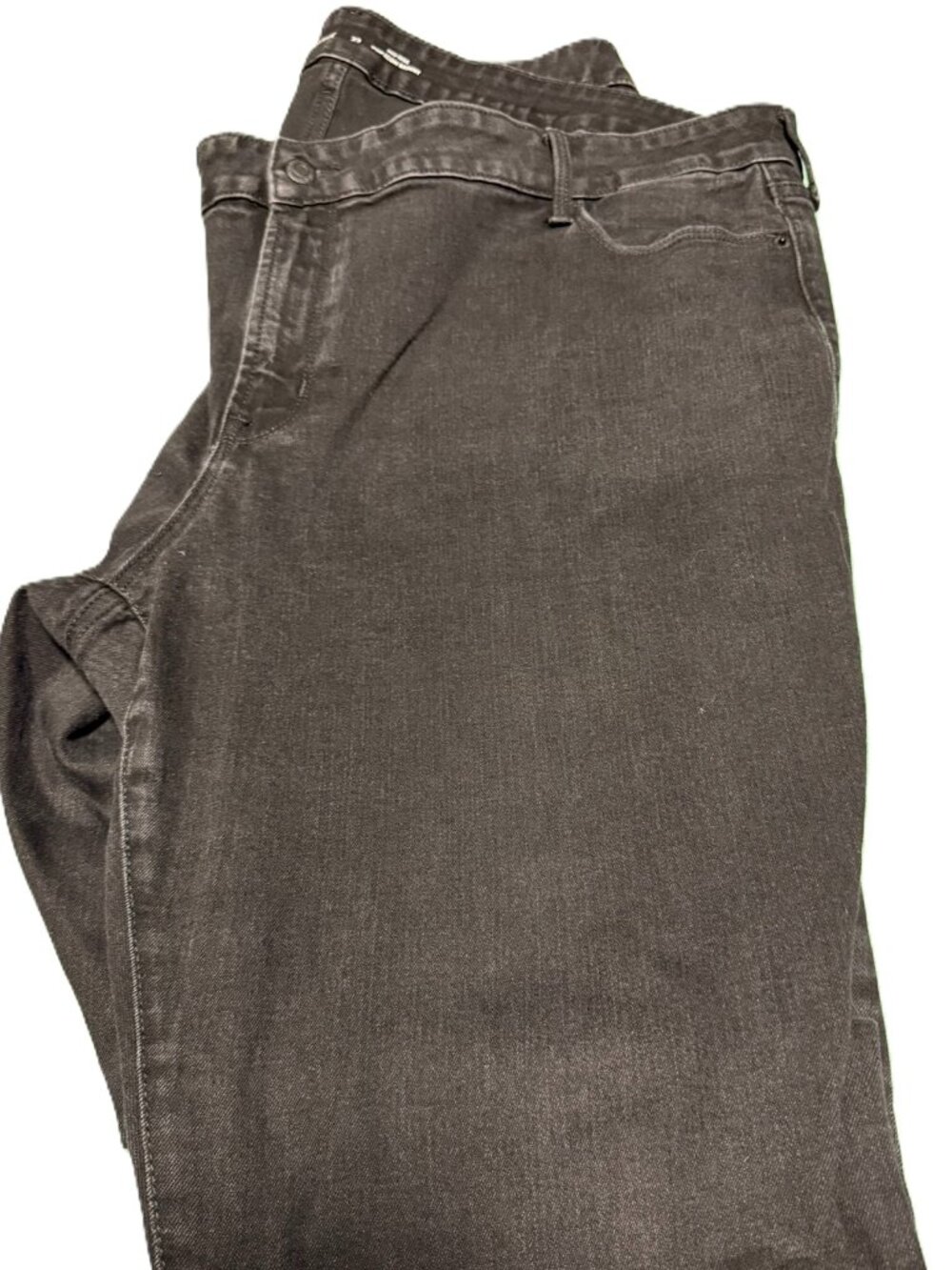 Old Navy Power Slim Straight Jeans Women's 20 Mid Rise Charcoal Black NWOT